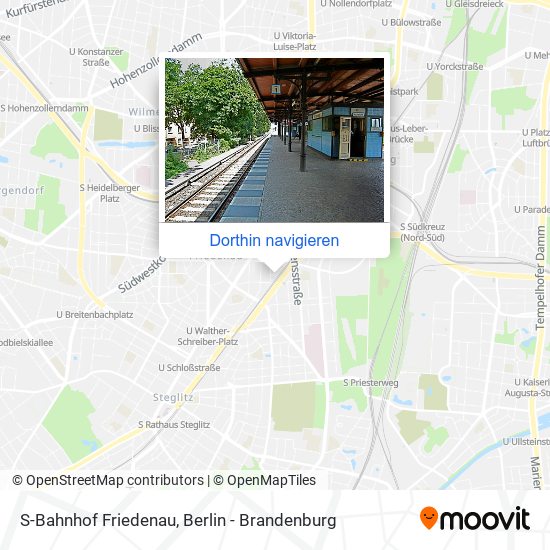 S-Bahnhof Friedenau Karte