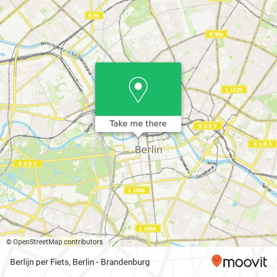 Berlijn per Fiets Karte