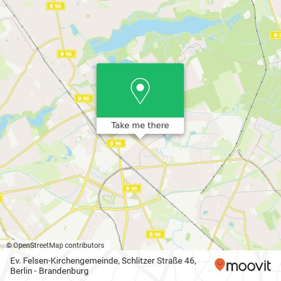 Ev. Felsen-Kirchengemeinde, Schlitzer Straße 46 Karte