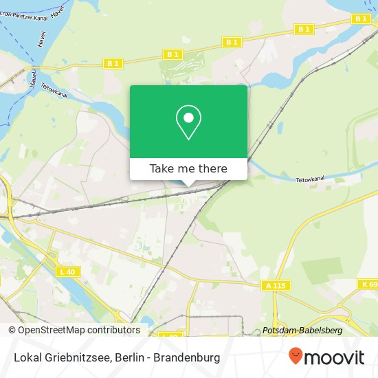 Lokal Griebnitzsee Karte