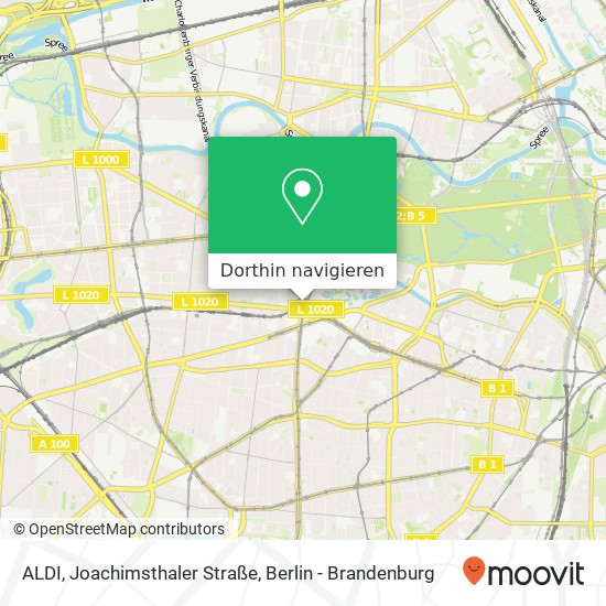 ALDI, Joachimsthaler Straße Karte