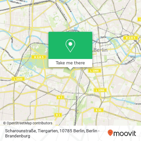 Scharounstraße, Tiergarten, 10785 Berlin Karte