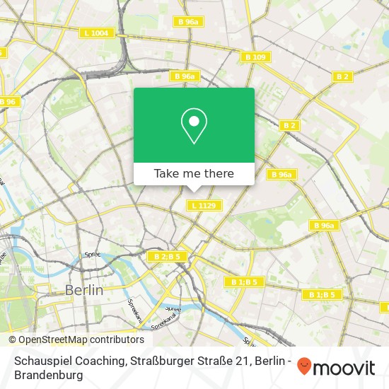 Schauspiel Coaching, Straßburger Straße 21 Karte