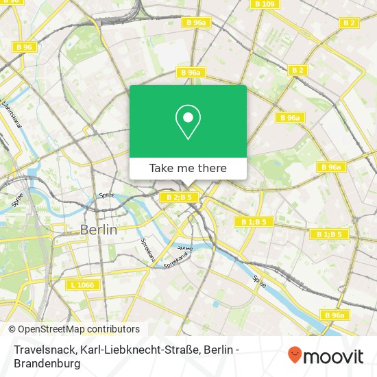 Travelsnack, Karl-Liebknecht-Straße Karte