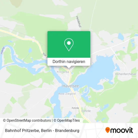 Bahnhof Pritzerbe Karte