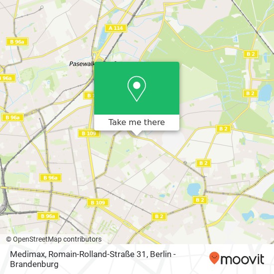 Medimax, Romain-Rolland-Straße 31 Karte