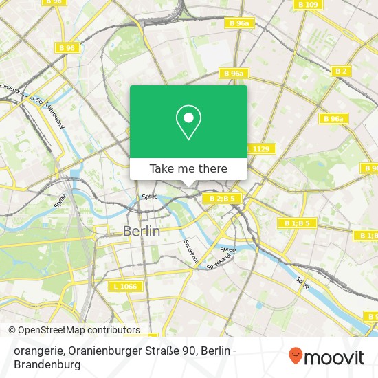 orangerie, Oranienburger Straße 90 Karte