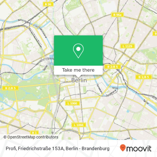 Profi, Friedrichstraße 153A Karte