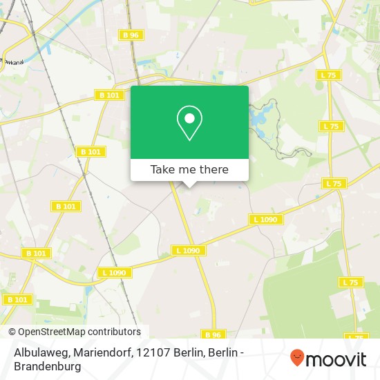 Albulaweg, Mariendorf, 12107 Berlin Karte
