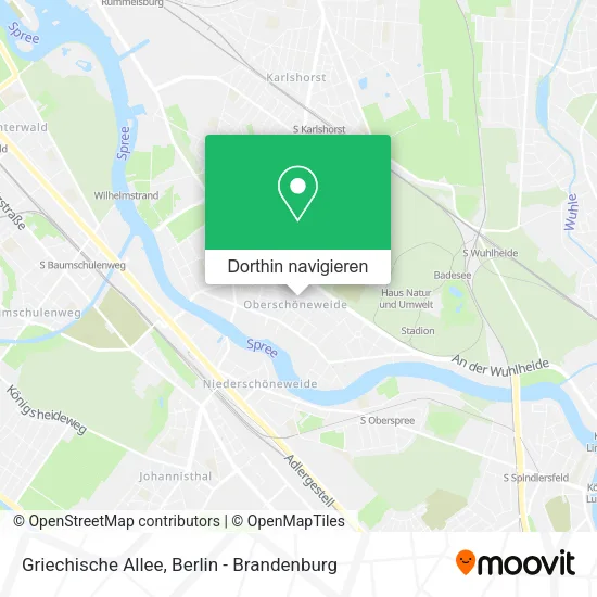 Griechische Allee Karte