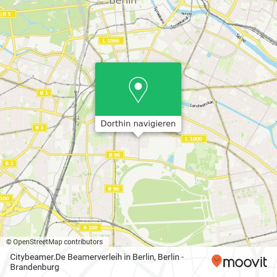 Citybeamer.De Beamerverleih in Berlin Karte