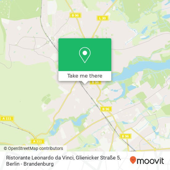 Ristorante Leonardo da Vinci, Glienicker Straße 5 Karte