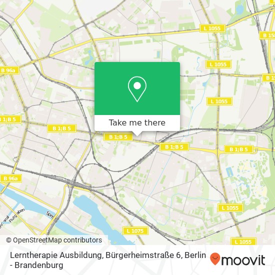 Lerntherapie Ausbildung, Bürgerheimstraße 6 Karte