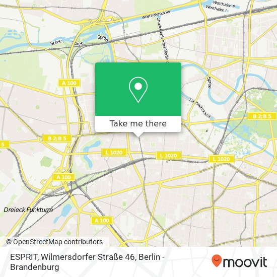 ESPRIT, Wilmersdorfer Straße 46 Karte