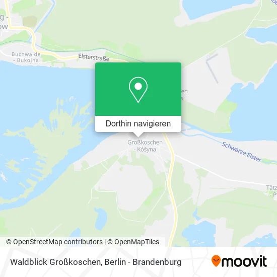 Waldblick Großkoschen Karte