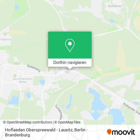 Hoflaeden Oberspreewald - Lausitz Karte