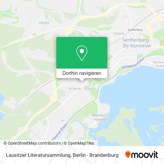 Lausitzer Literatursammlung Karte