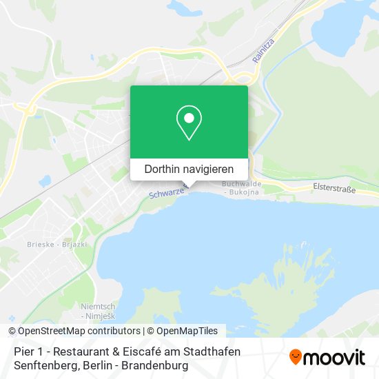 Pier 1 - Restaurant & Eiscafé am Stadthafen Senftenberg Karte