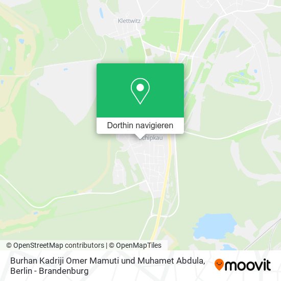Burhan Kadriji Omer Mamuti und Muhamet Abdula Karte