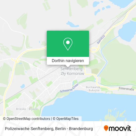 Polizeiwache Senftenberg Karte