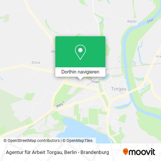 Agentur für Arbeit Torgau Karte