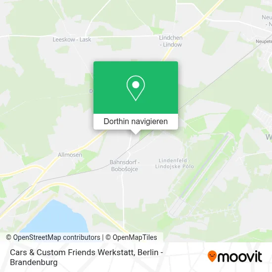 Cars & Custom Friends Werkstatt Karte