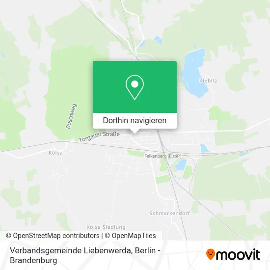 Verbandsgemeinde Liebenwerda Karte
