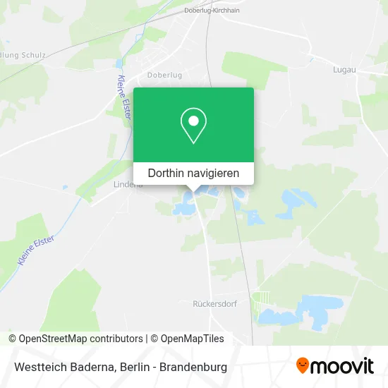 Westteich Baderna Karte