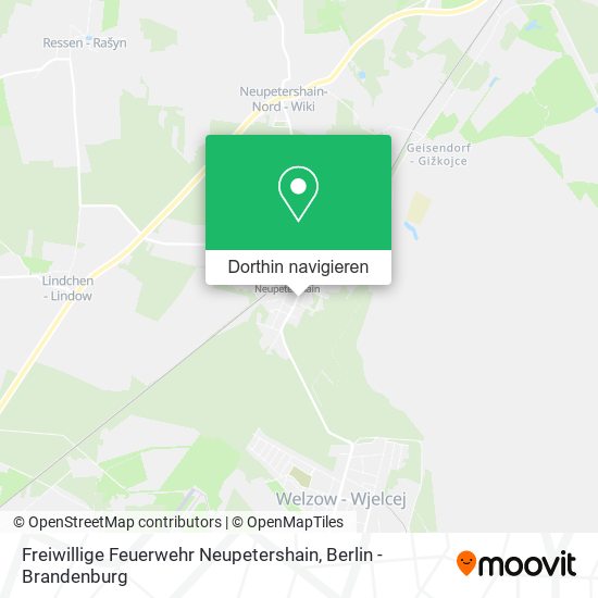 Freiwillige Feuerwehr Neupetershain Karte