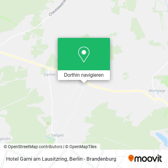 Hotel Garni am Lausitzring Karte