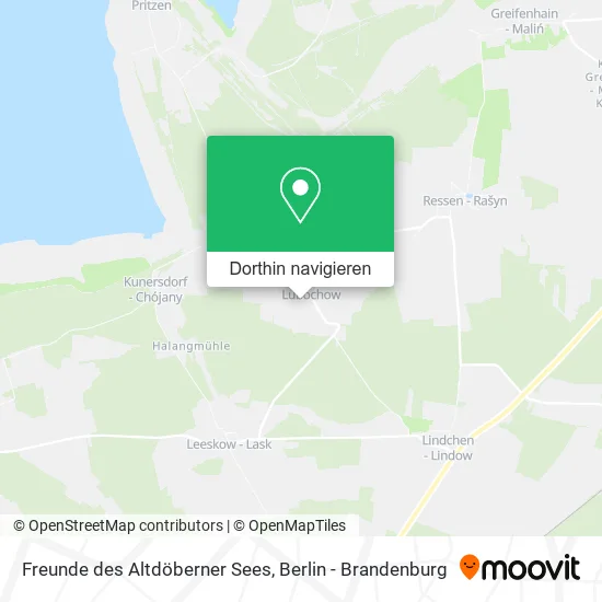 Freunde des Altdöberner Sees Karte