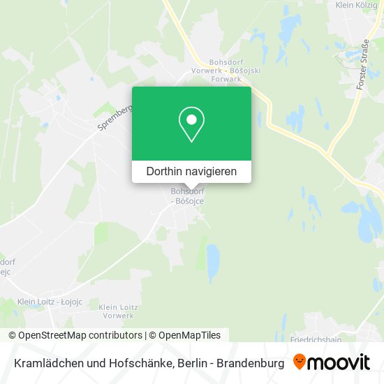 Kramlädchen und Hofschänke Karte