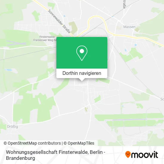 Wohnungsgesellschaft Finsterwalde Karte