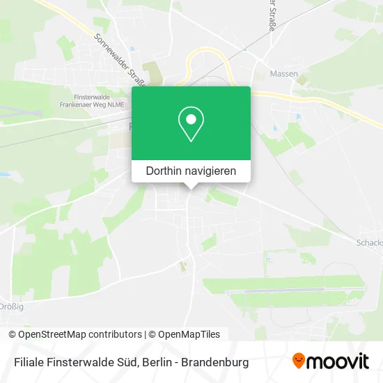 Filiale Finsterwalde Süd Karte