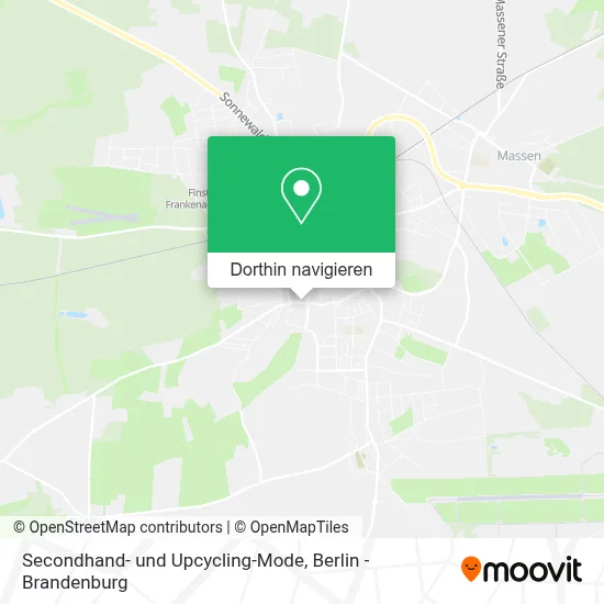 Secondhand- und Upcycling-Mode Karte