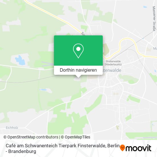 Café am Schwanenteich Tierpark Finsterwalde Karte