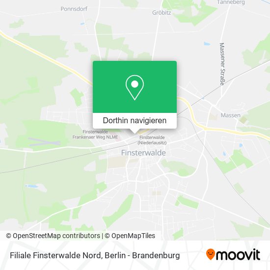 Filiale Finsterwalde Nord Karte