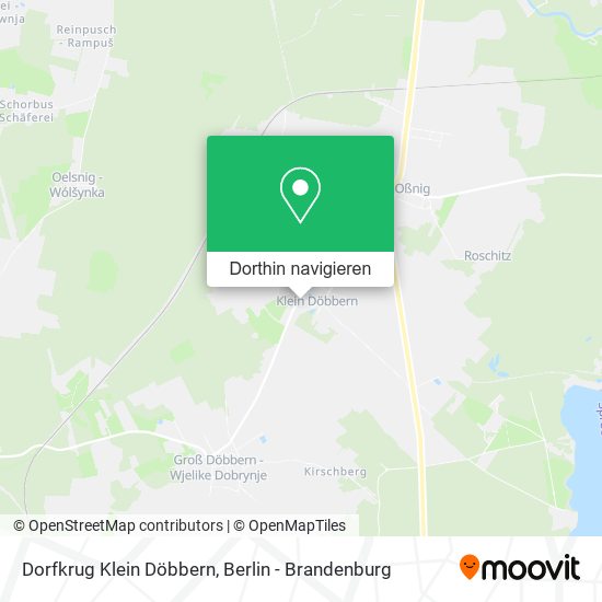 Dorfkrug Klein Döbbern Karte