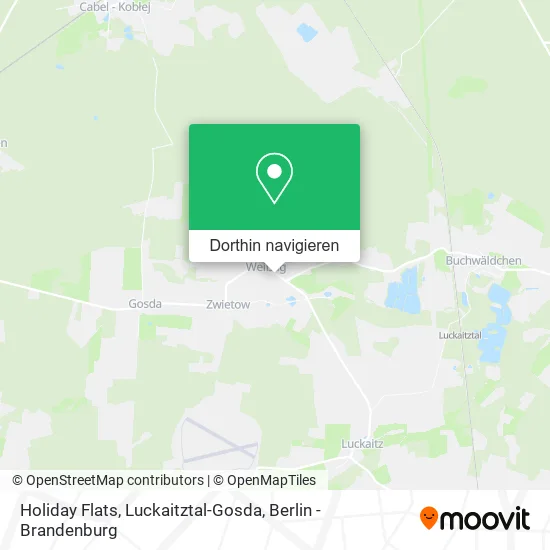 Holiday Flats, Luckaitztal-Gosda Karte