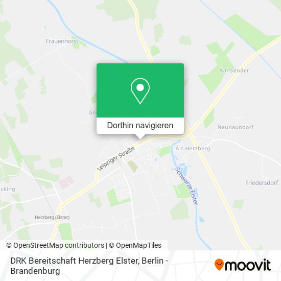 DRK Bereitschaft Herzberg Elster Karte