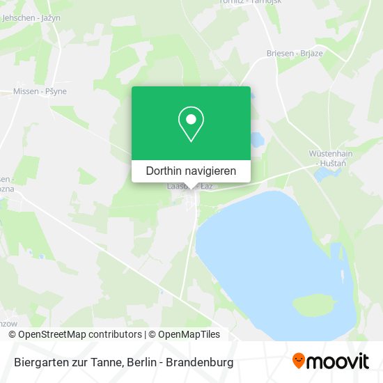 Biergarten zur Tanne Karte
