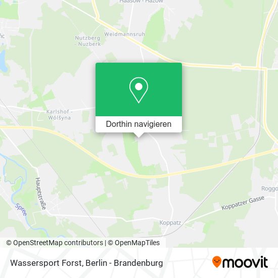 Wassersport Forst Karte