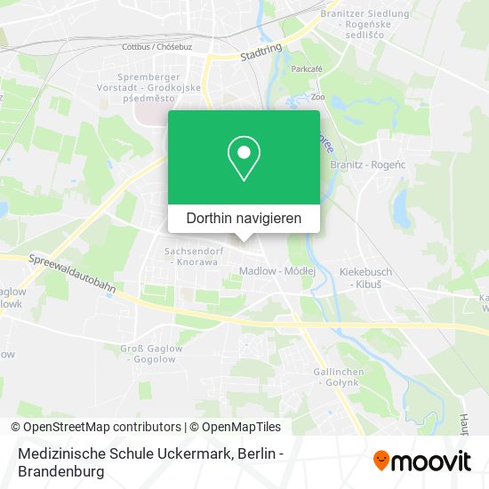 Medizinische Schule Uckermark Karte