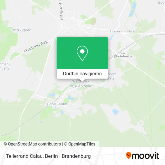 Tellerrand Calau Karte