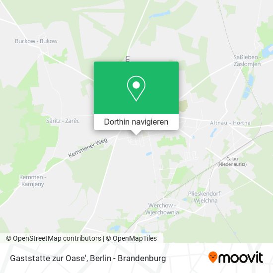 Gaststatte zur Oase' Karte