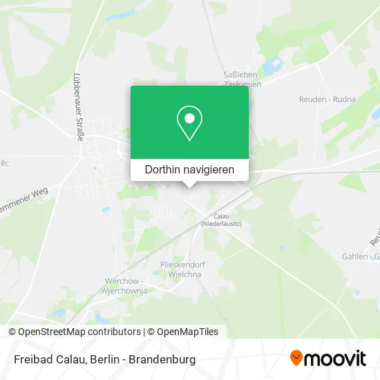 Freibad Calau Karte