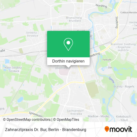 Zahnarztpraxis Dr. Bur Karte