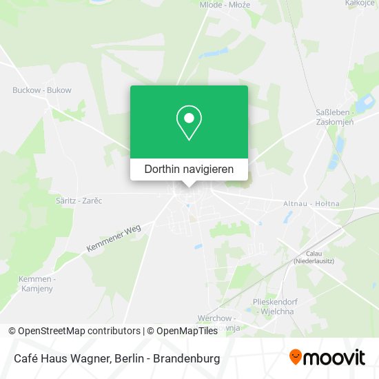 Café Haus Wagner Karte