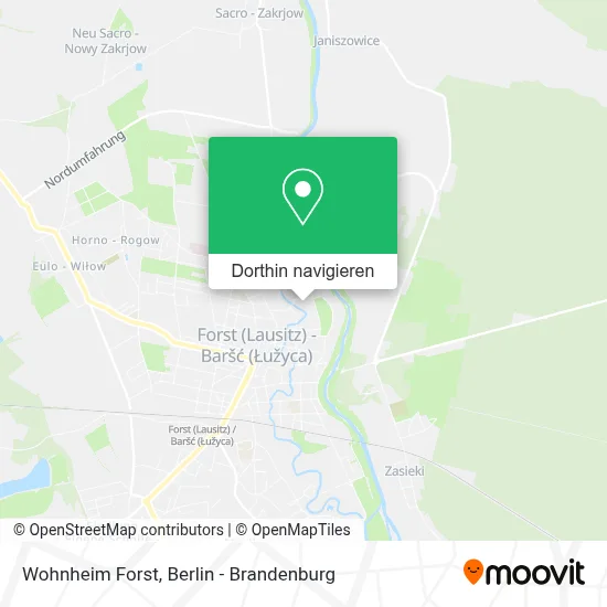 Wohnheim Forst Karte