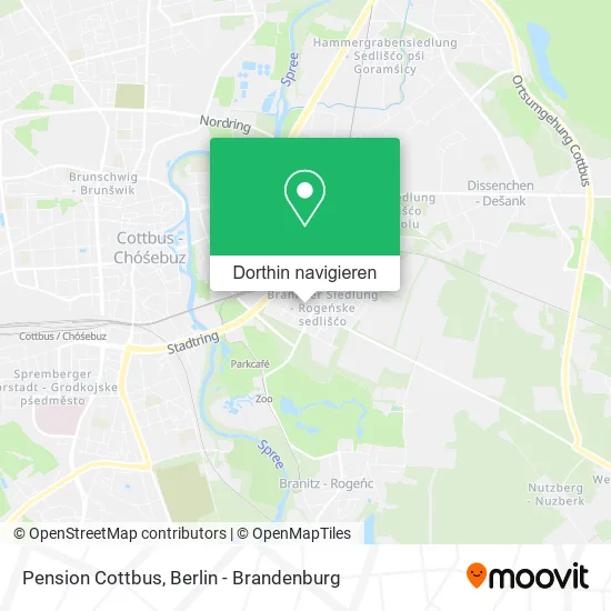 Pension Cottbus Karte